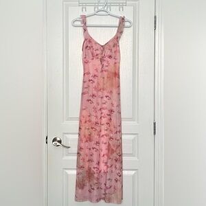 Floral Pink Maxi Dress